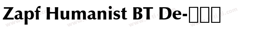 Zapf Humanist BT De字体转换 Zapf Humanist BT De字体转换